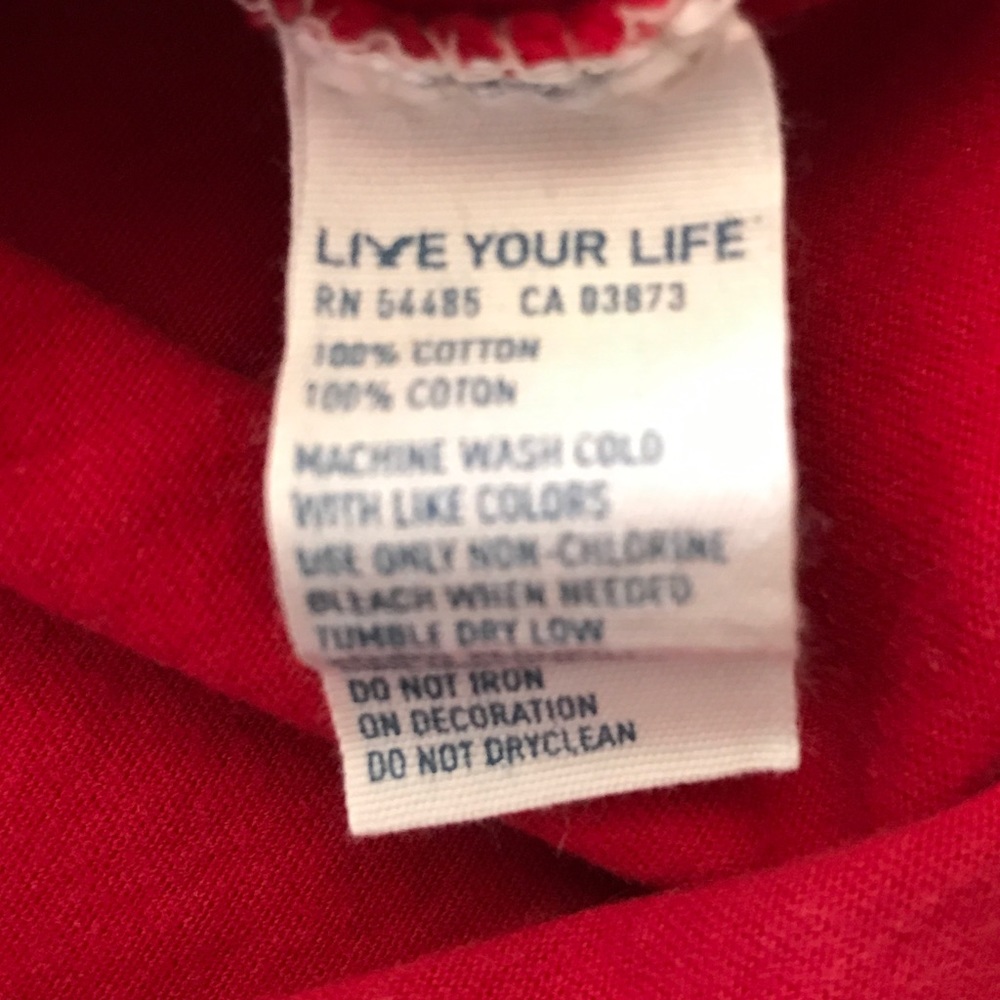 American Eagle Basic Red Tee Small Excellent! - image 3